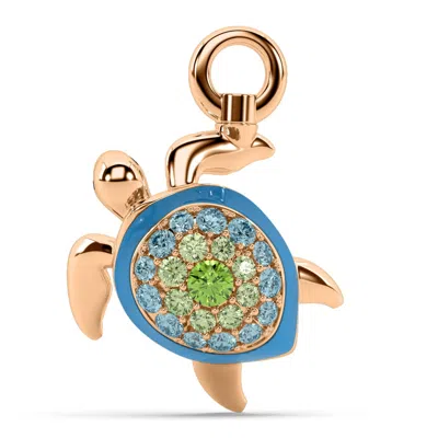 Oni Fine Jewelry Women's The Gentle Turtle Charm - Rose Gold