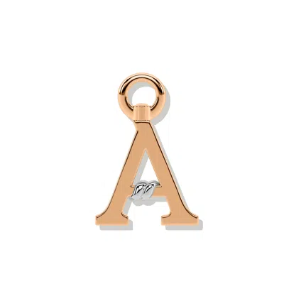 Oni Fine Jewelry Women's Unius Letter Charm - Rose Gold