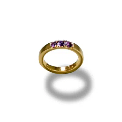 Oni Women's Gold Amethyst Loop Lock