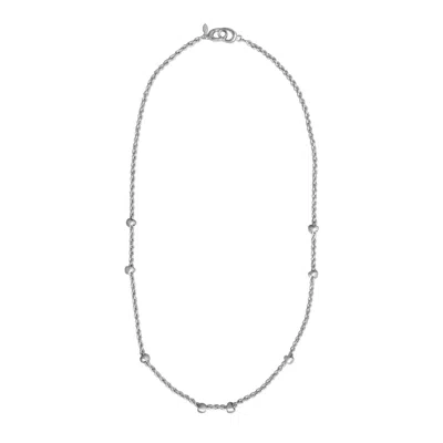 Oni Women's Gold Earth Chain Necklace In White