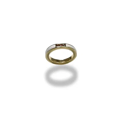 Oni Women's Gold Quartz Enamel Loop Lock