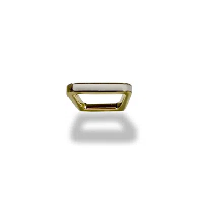 Oni Women's Gold Spore Enamel Trapezoid Lock