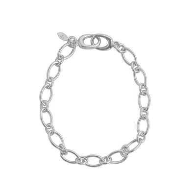 Oni Women's Silver Citrus Chain Bracelet In White