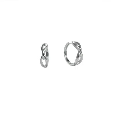 Oni Women's Silver Citrus Hoops