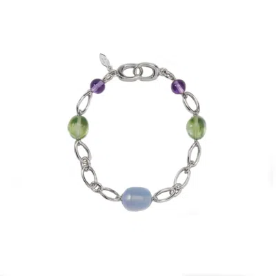 Oni Women's Silver Citrus Marquise Bracelet In Pattern