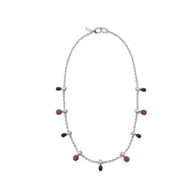 Oni Women's Silver Earth Rope Choker