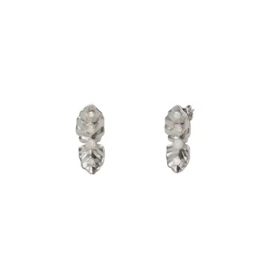 Oni Women's Silver Kaffir Leaf Earrings In Purple