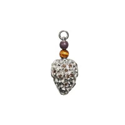 Oni Women's Silver Morel Lattice Charm