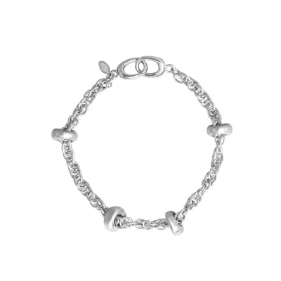 Oni Women's Silver Terra Chain Bracelet In White