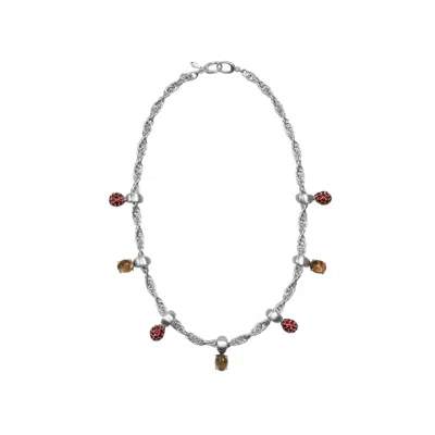 Oni Women's Silver Terra Rope Choker