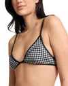 Onia Aimee Triangle Bikini Top In Black