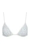 Onia Aimee Adjustable Bikini Top In Blue