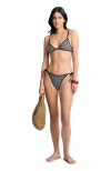 Onia Aimee Triangle Bikini Top In Multi