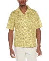 Onia Air Convertible Linen-blend Vacation Shirt In Yellow