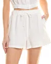 Onia Air Linen-blend Elastic Drawstring Short In Beige