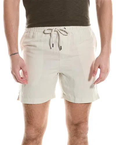 Onia Air Linen-blend Pull-on Cargo Short In Beige