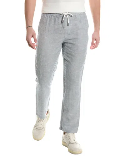 Onia Air Linen-blend Pull-on Pant In Gray