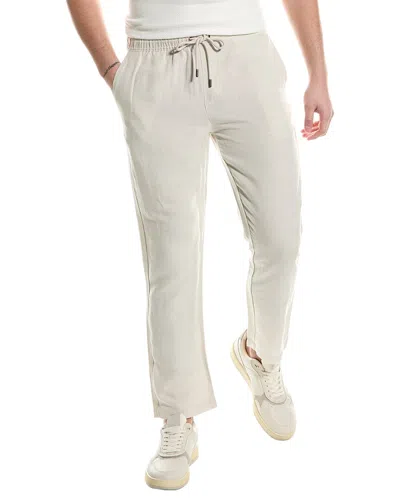 Onia Air Linen-blend Pull-on Pant In White