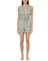 Onia Air Linen-blend Tie Front Top