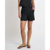 Onia Air Linen Boyfriend Short In Black