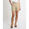 Onia Air Linen Boyfriend Short In Neutral
