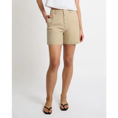 Onia Air Linen Boyfriend Short In Neutral