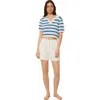Onia Shorts Aus Einer Leinenmischung In White