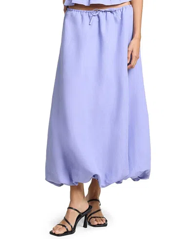 Onia Air Linen Bubble Maxi Skirt In Blue