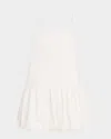 ONIA AIR LINEN BUBBLE MINI DRESS