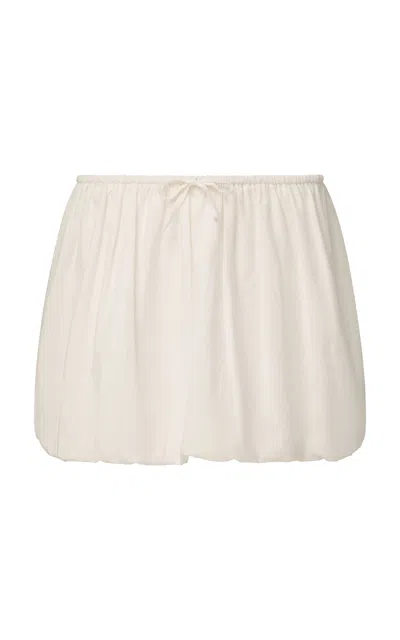 Onia Air Linen Bubble Mini Skirt