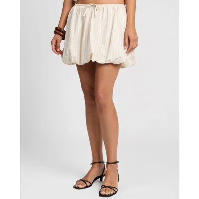 Onia Air Linen Bubble Mini Skirt In Multi