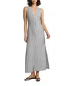 Onia Air Linen Button Down Maxi Dress