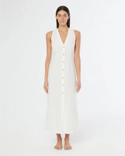 ONIA ONIA AIR LINEN BUTTON DOWN MAXI
