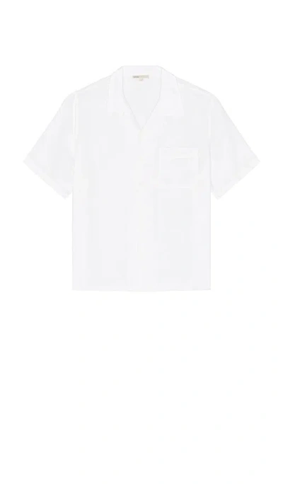 Onia Air Linen Convertible Vacation Shirt In White