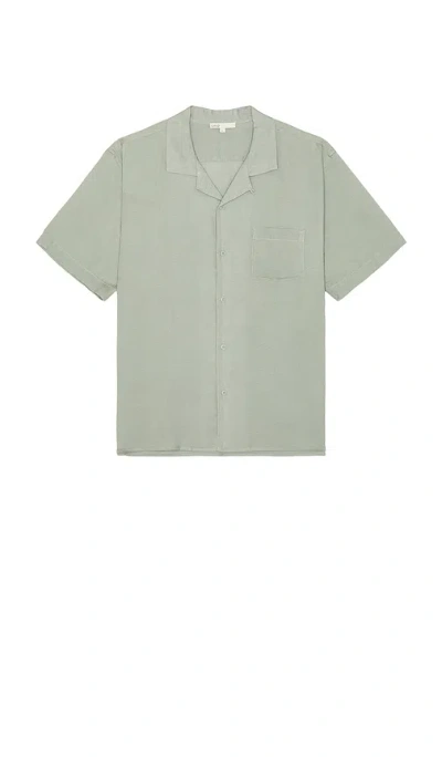 Onia Air Linen Convertible Vacation Shirt In Black
