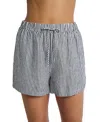 Onia Air Elastic Drawstring Linen-blend Short
