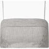 Onia Air Linen Cropped Top In Deep Navy/white