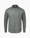 Onia Long Sleeve Button Front Shirt In Sage