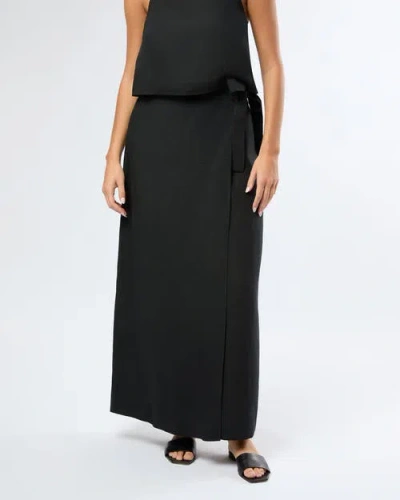 ONIA ONIA AIR LINEN MAXI WRAP SKIRT