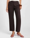 Onia Air Linen Mid-rise Pant In Black