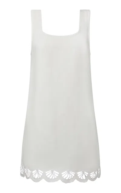 Onia Air Linen Mini Dress In White