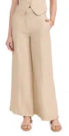 Onia Air Linen Palazzo Pant In Jute In Jute