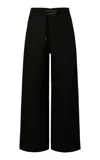 Onia Air Linen Paperbag Trouser In Black