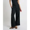 Onia Air Linen Paperbag Trouser In Black