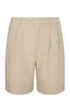 Onia Air Linen Pleated Bermuda Short