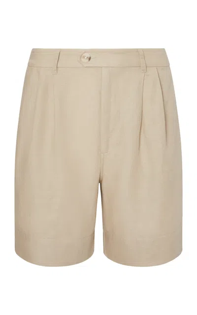 Onia Air Linen Pleated Bermuda Short