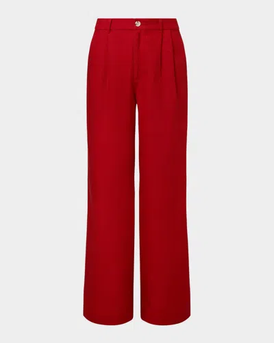 ONIA AIR LINEN PLEATED TROUSERS