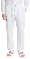 Onia Air Linen Pull-on Pants White