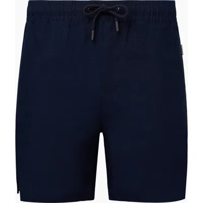 Onia Air Linen Pull-on Short 6" In Deep Navy