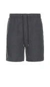 Onia Air Linen Pull On Short 6 Shorts In Gunmetal
